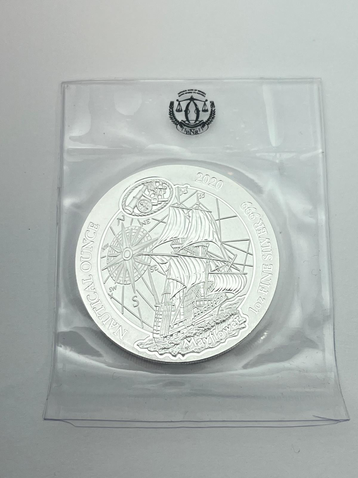 50 Amafranga Serie – Nautical Ounce Komplett Samling 2017–2024 – 9 x 1 oz Silver
