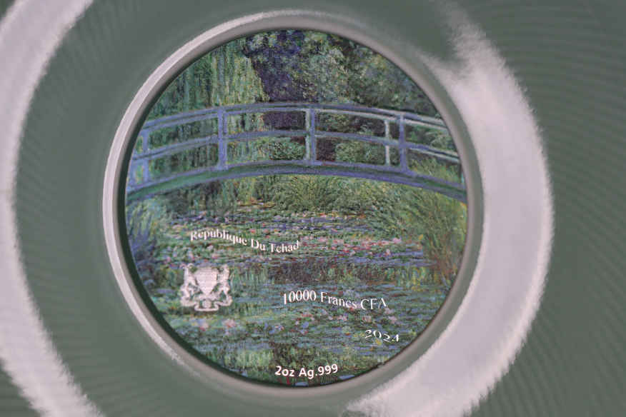 Chad - Water Lily Pond 1889 By Claude Monet Celadon Porcelain - 2 oz