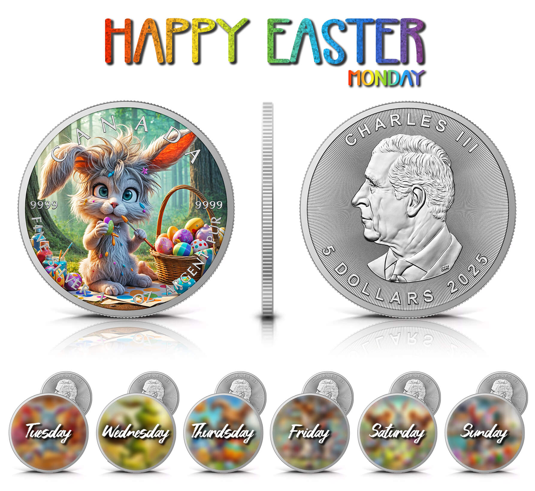 Canada - Happy Easter - Monday - 1 oz