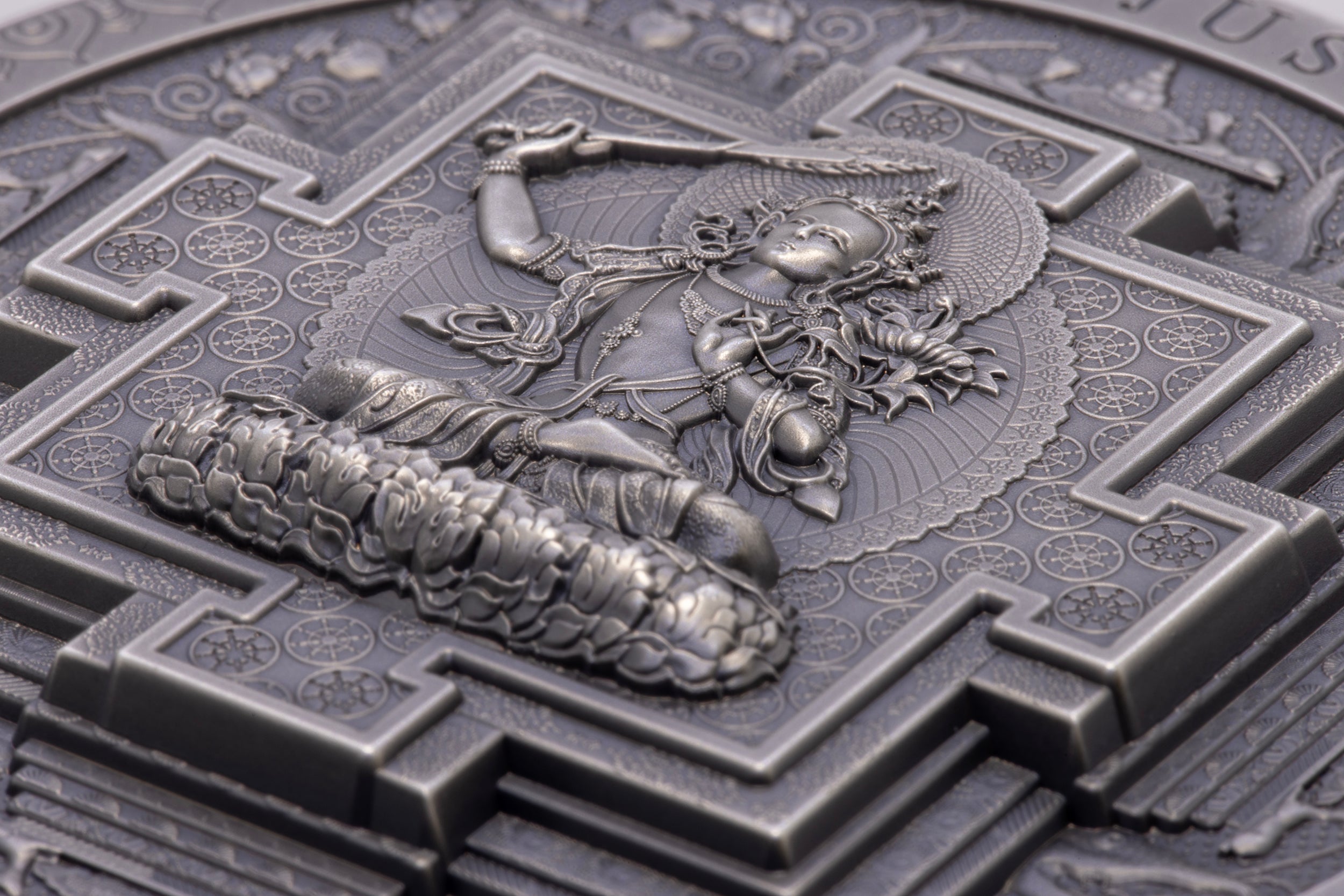 Mongolia - Archeology & Symbolism - Manjushri Mandala Antiqued