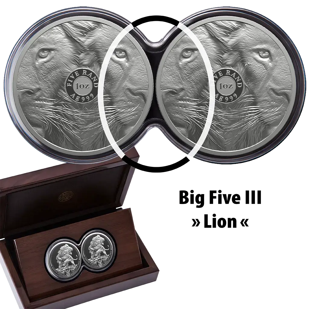 South Africa - Big Five III - Lion - Double Capsule - 2 oz