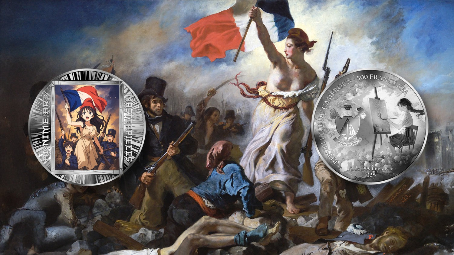 Liberty Leading the People - AI•NIME Art series 1/2 oz