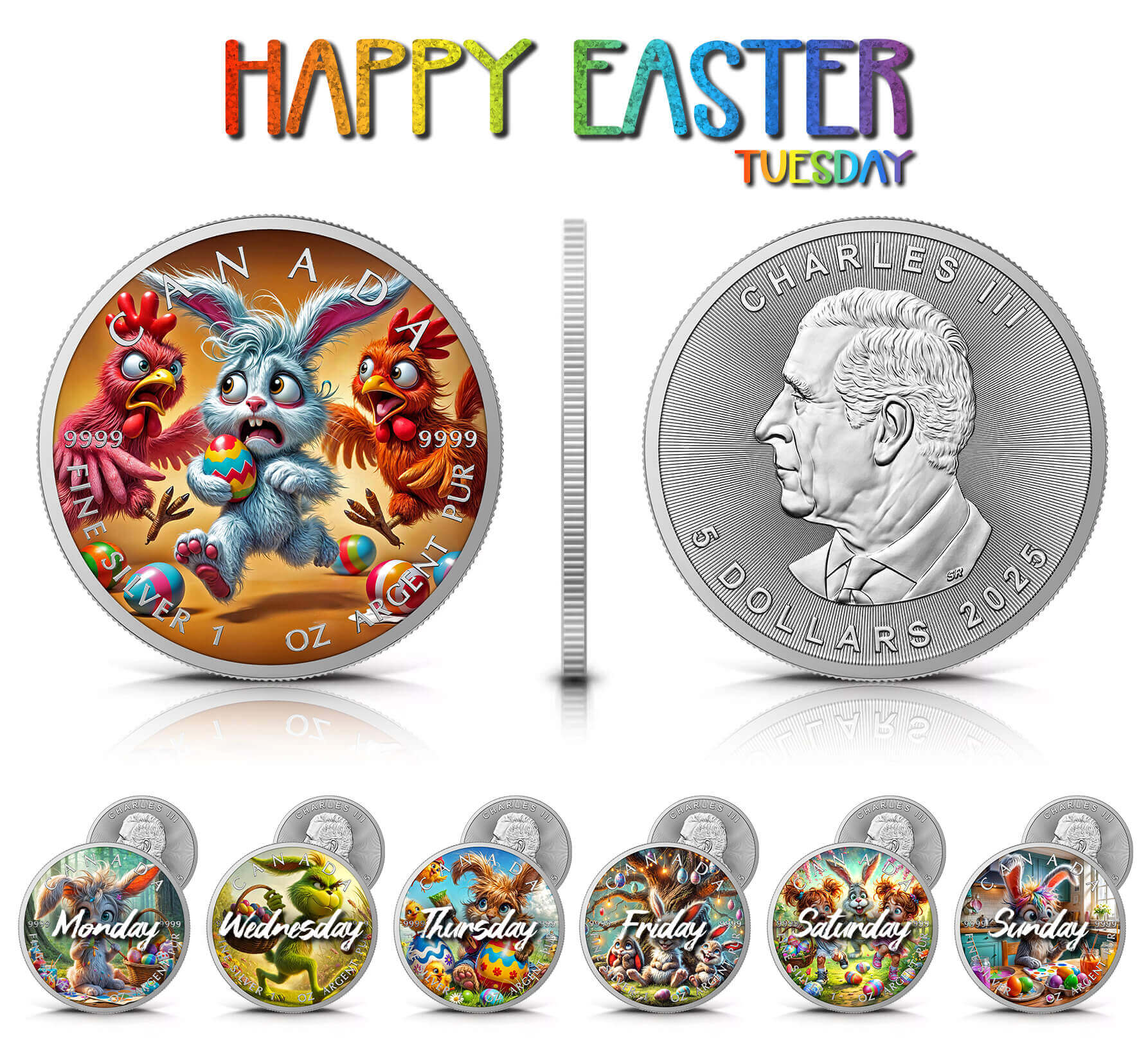 Canada - Happy Easter - Tuesday - 1 oz