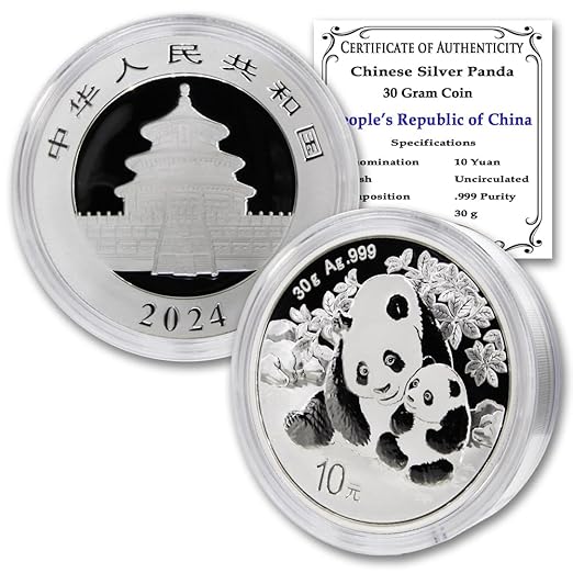 Panda with NGC MS 70 grading 30 gr