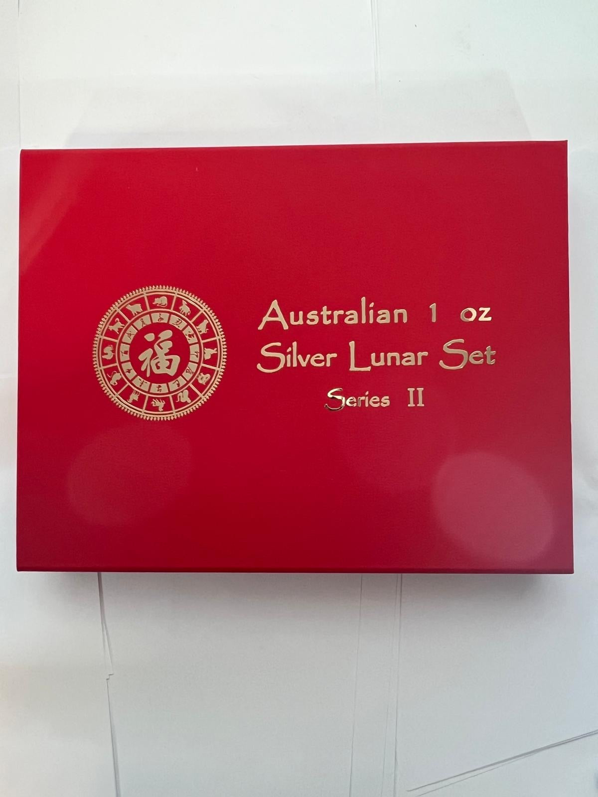 12 x 1 oz - Lunar Series II Complete Gilded 2008-2019