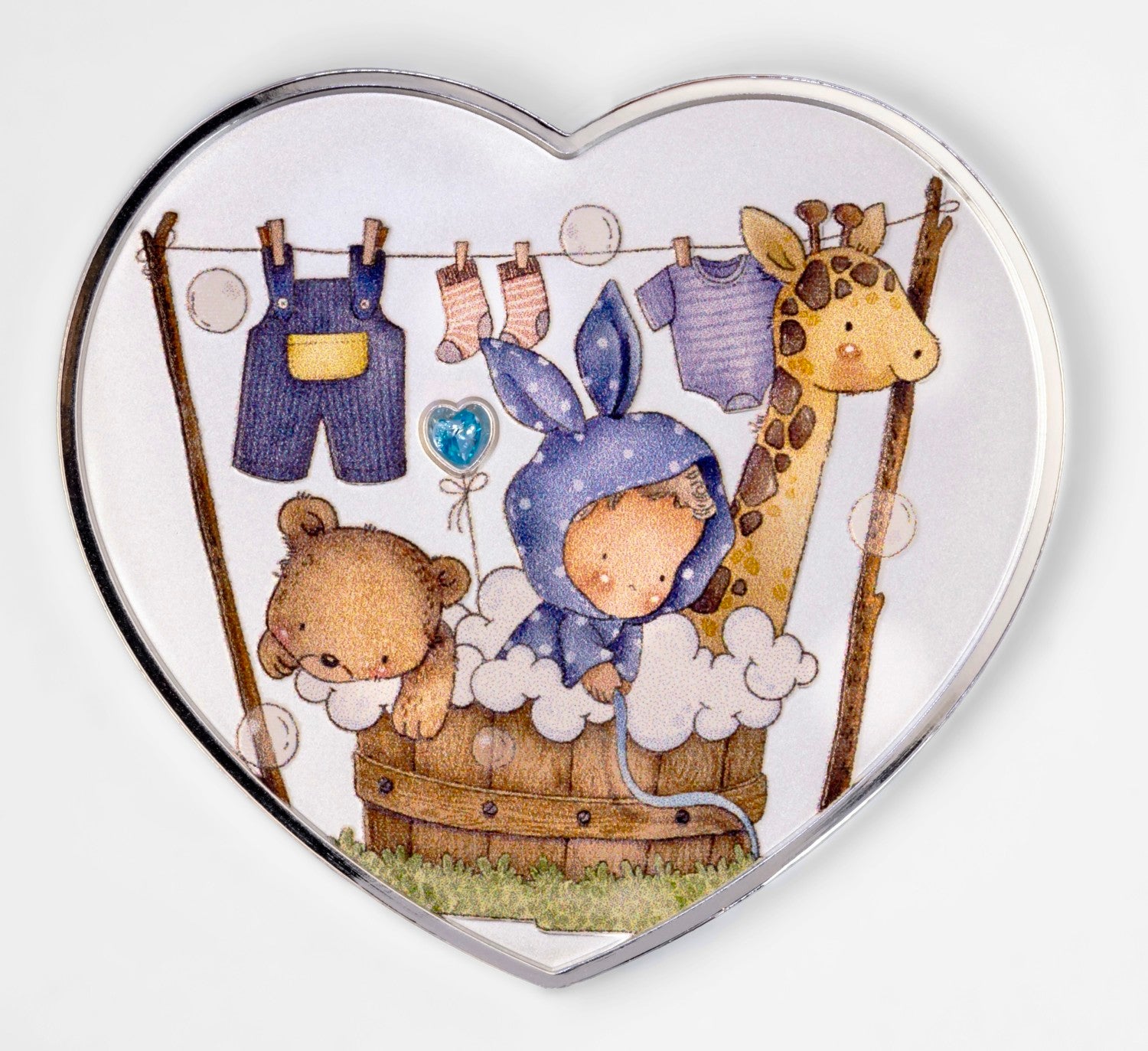 Cameroon - Baby Boy - New Born Heart series - 1 oz