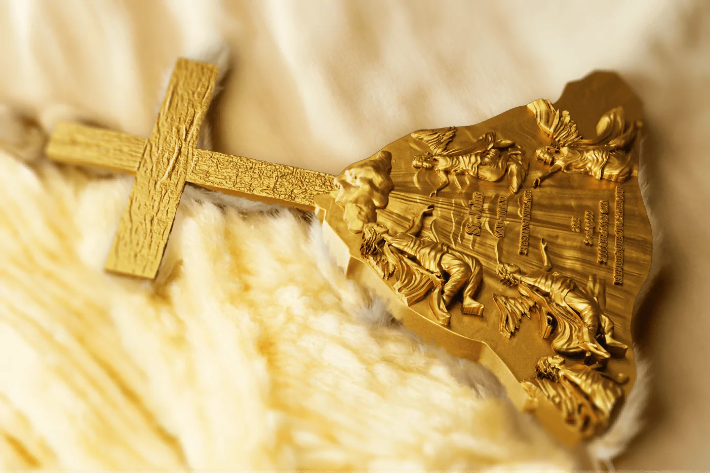 Cameroon - Saint John 12 Apostle Series GILDED - 2 oz