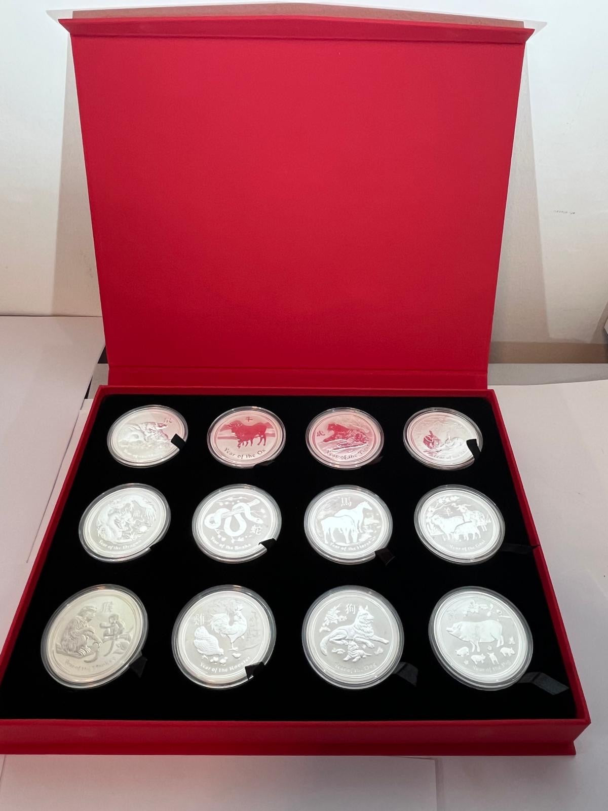 12 x 1oz - Lunar Series II Complete 2008-2019