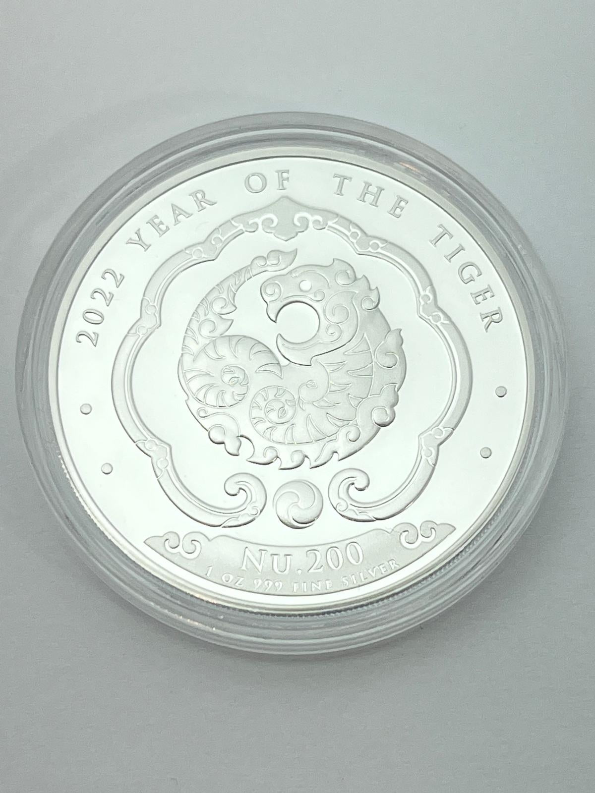 Kingdom of Bhutan – Chinese Lunar Series 2017–2024 – 8 x 1 oz Silvermynt
