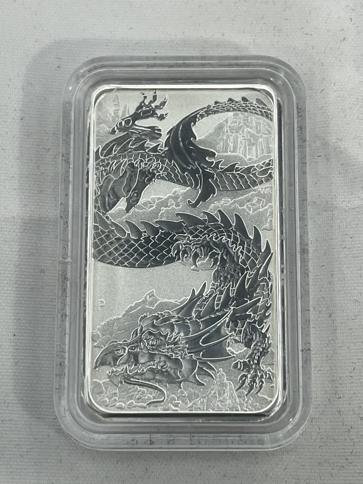 Silver bars Rectangular Dragons 8 x 1 oz