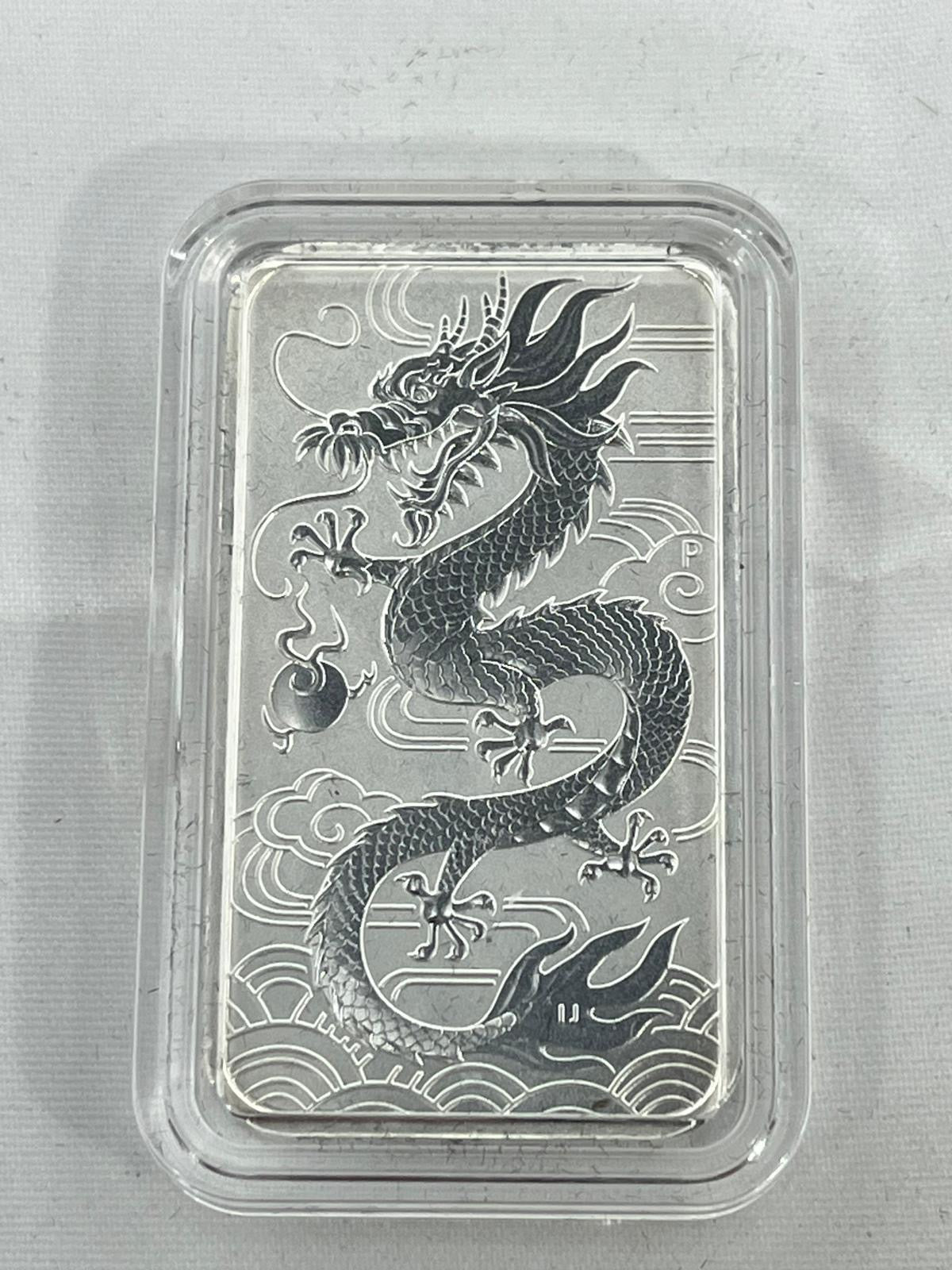 Silver bars Rectangular Dragons 8 x 1 oz