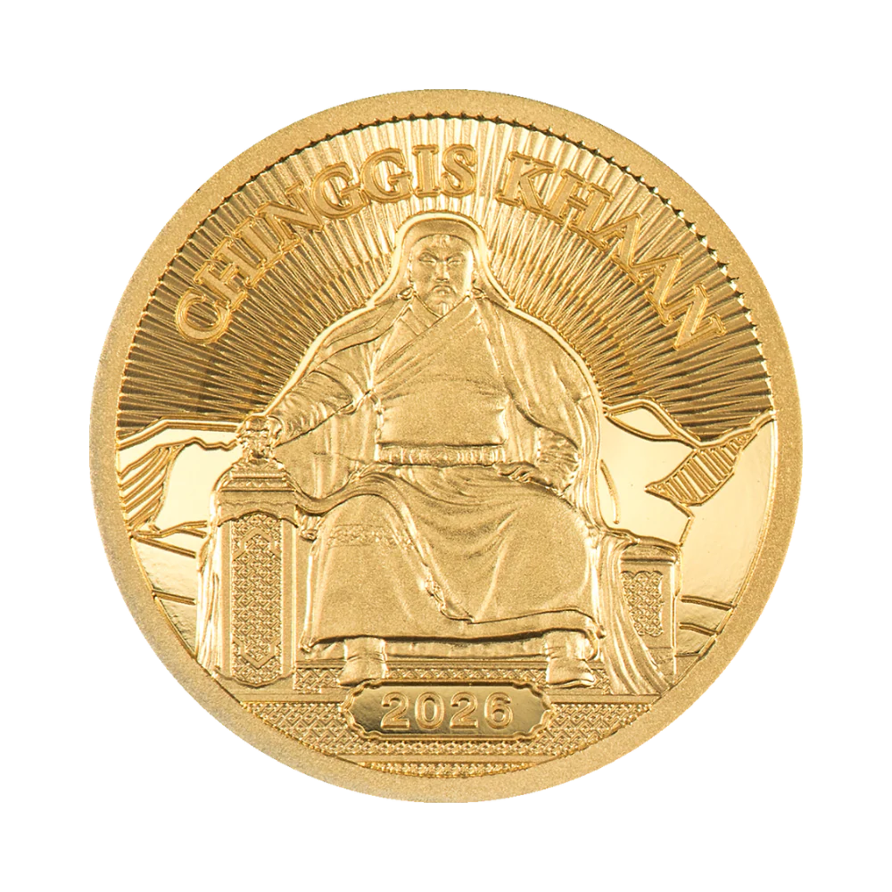 Mongolia - CHINGGIS KHAAN Gold - 0.5 g