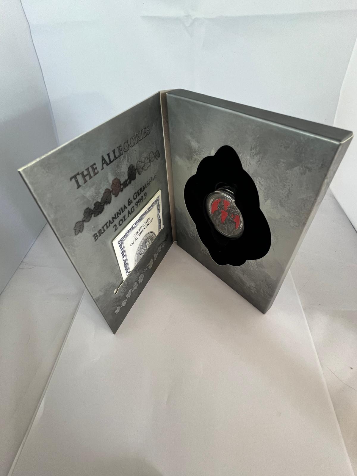 The Allegories Britannia & Germania Red/Silver 2 oz