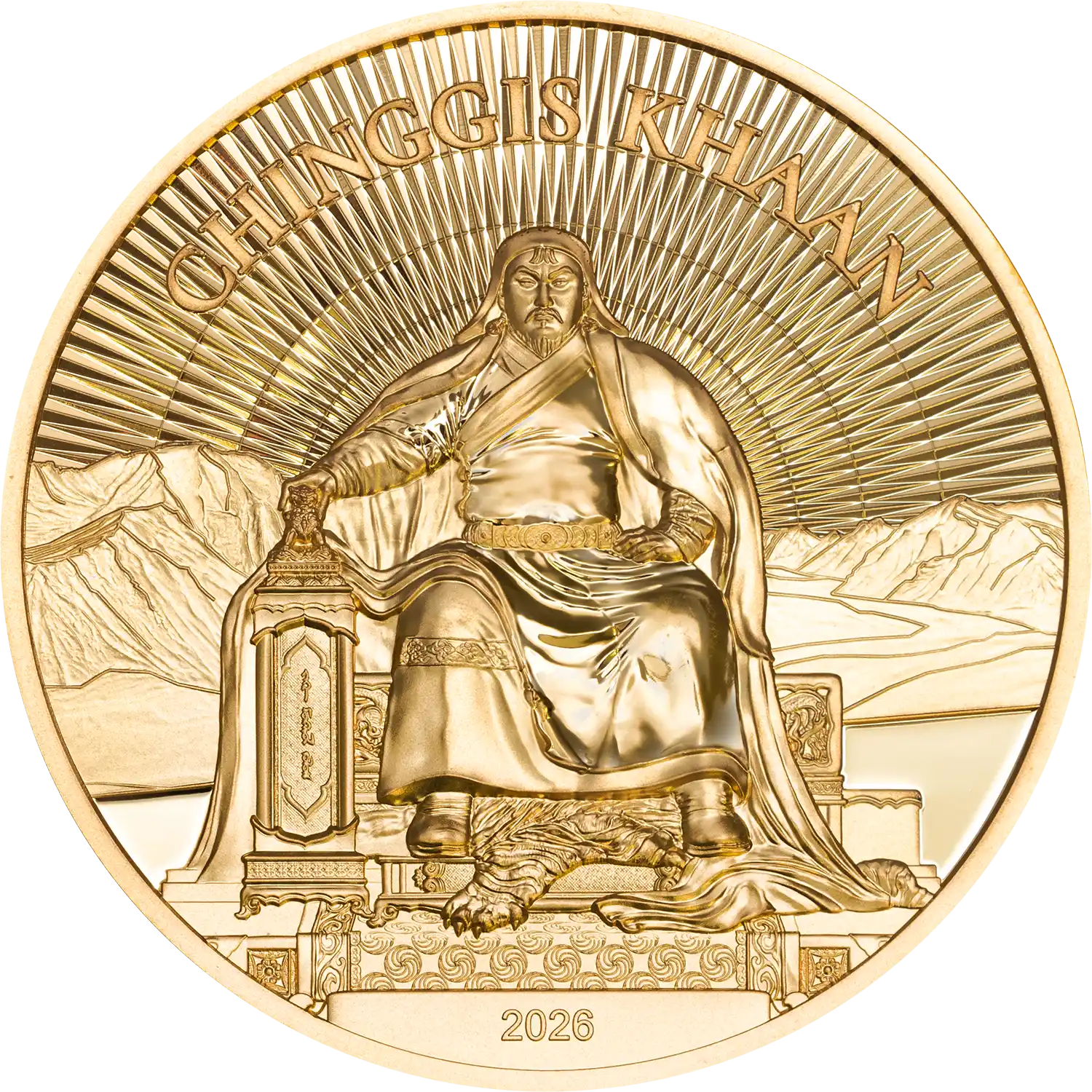 Mongolia - CHINGGIS KHAAN Gold - 1 oz