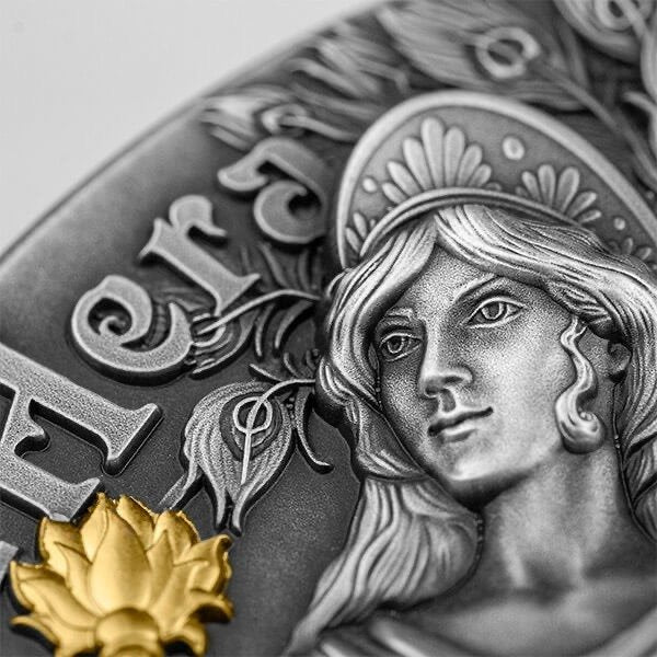 Hera and Juno - Antique Finish Gilded 2 oz
