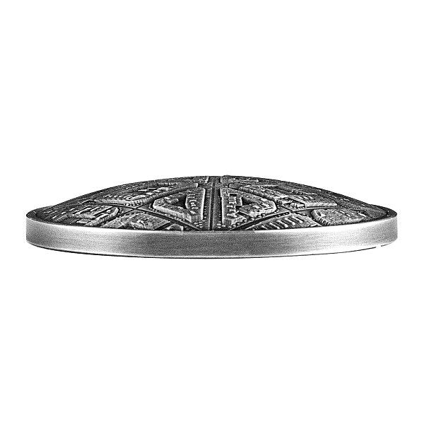 Barcelona Labyrinth - From Drone Eye View - Antique Finish 2 oz