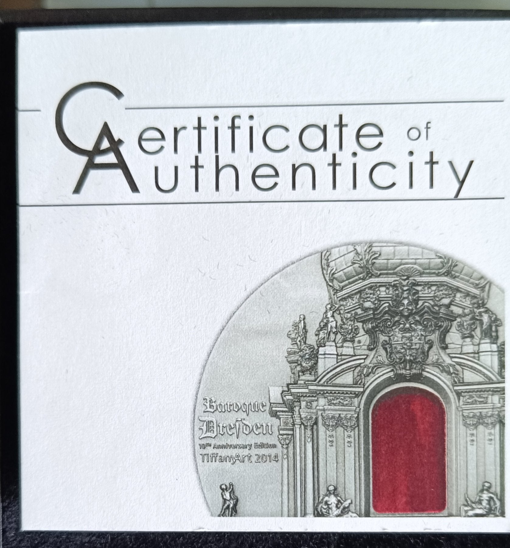 Tiffany Art - Baroque Dresden Anniversary Edition 2 oz