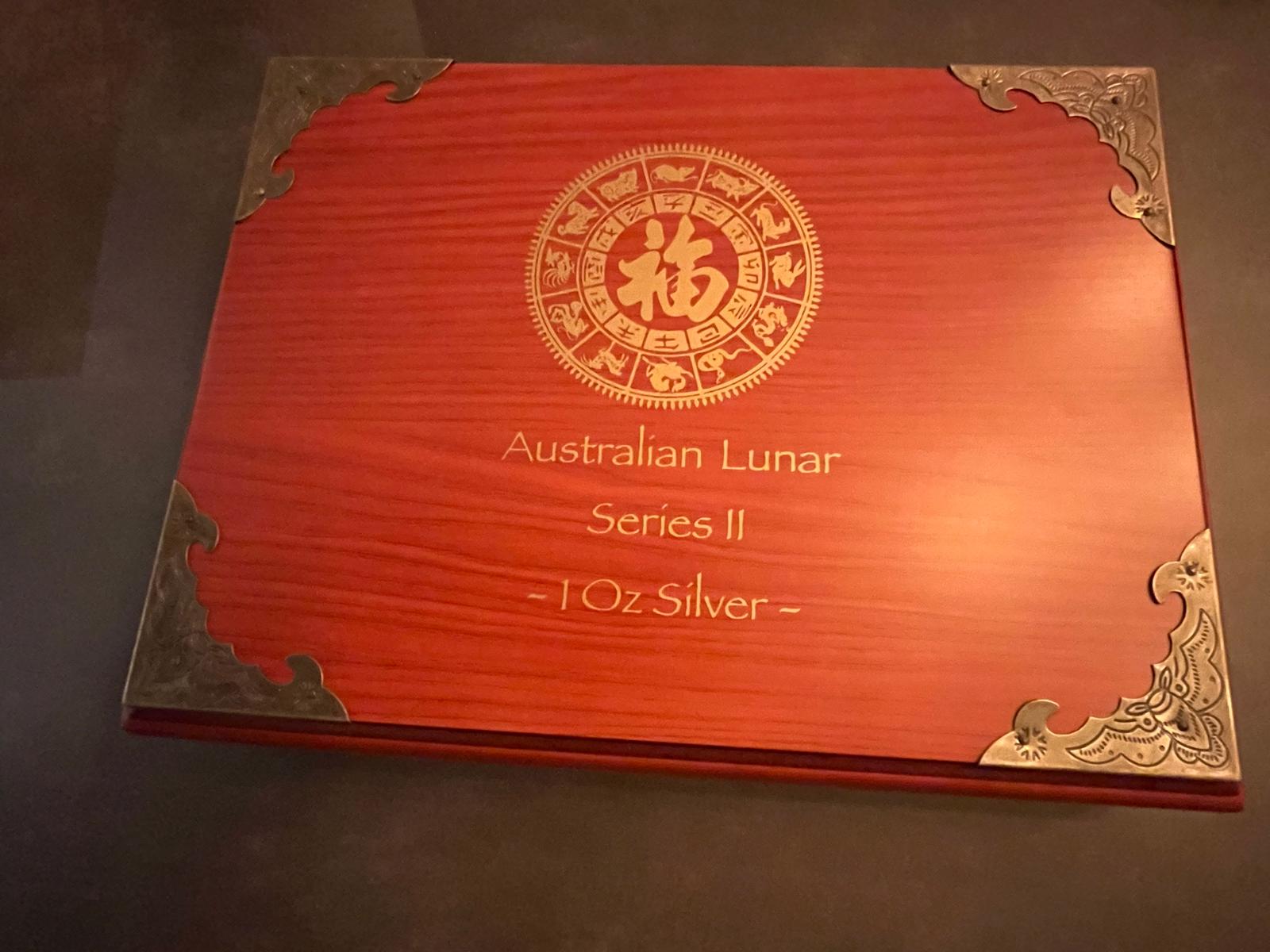 12 x 1 oz - Lunar Series II Complete 2008-2019