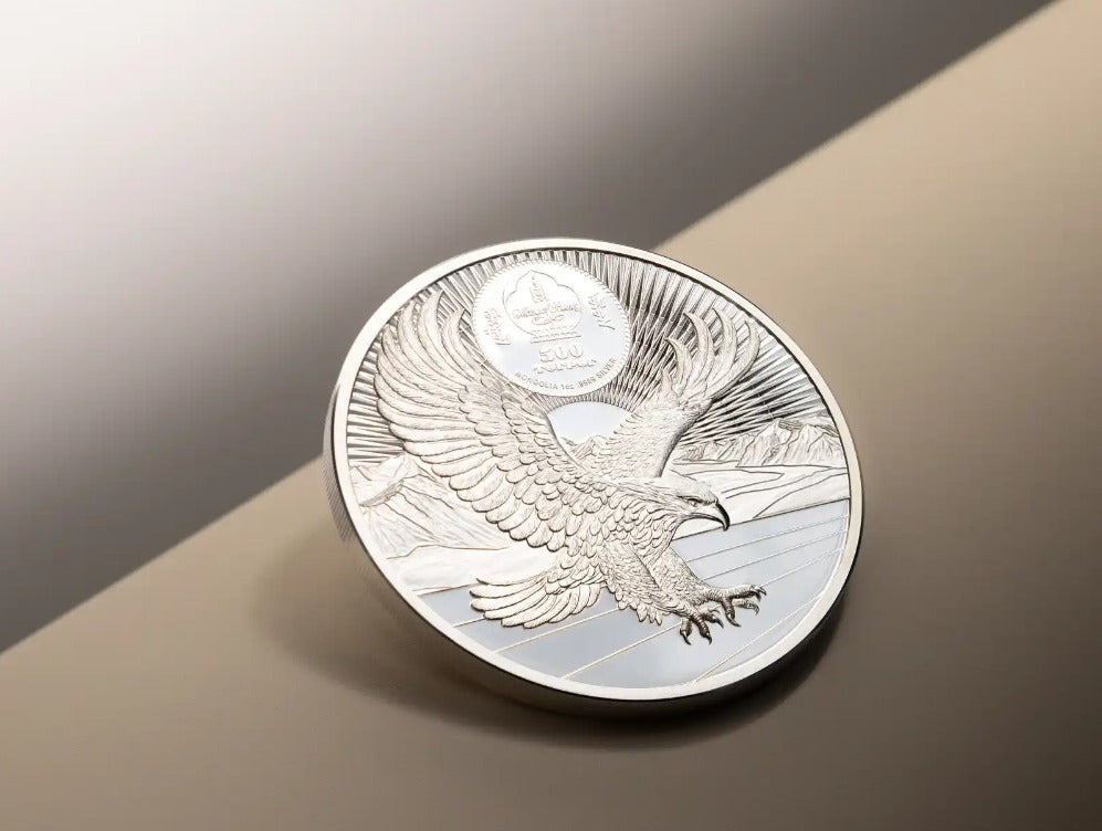 Mongolia - CHINGGIS KHAAN Silver Proof - 1 oz