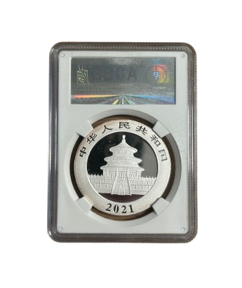 China - Panda 2021 - MS 70 GBCA - 30 g