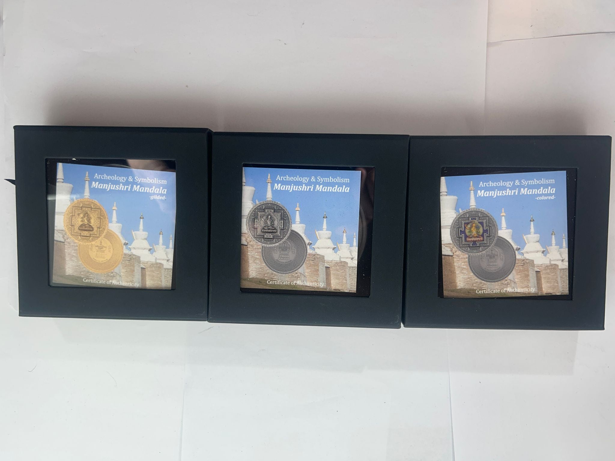 Archeology & Symbolism - Manjushri Mandala , Colored & Gilded