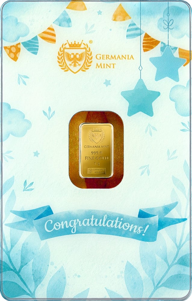 Germania Mint - Gold Bar - New Born Boy