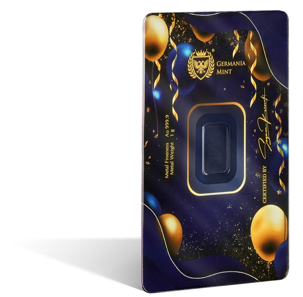 Germania Mint - Gold Bar - Happy Birthday