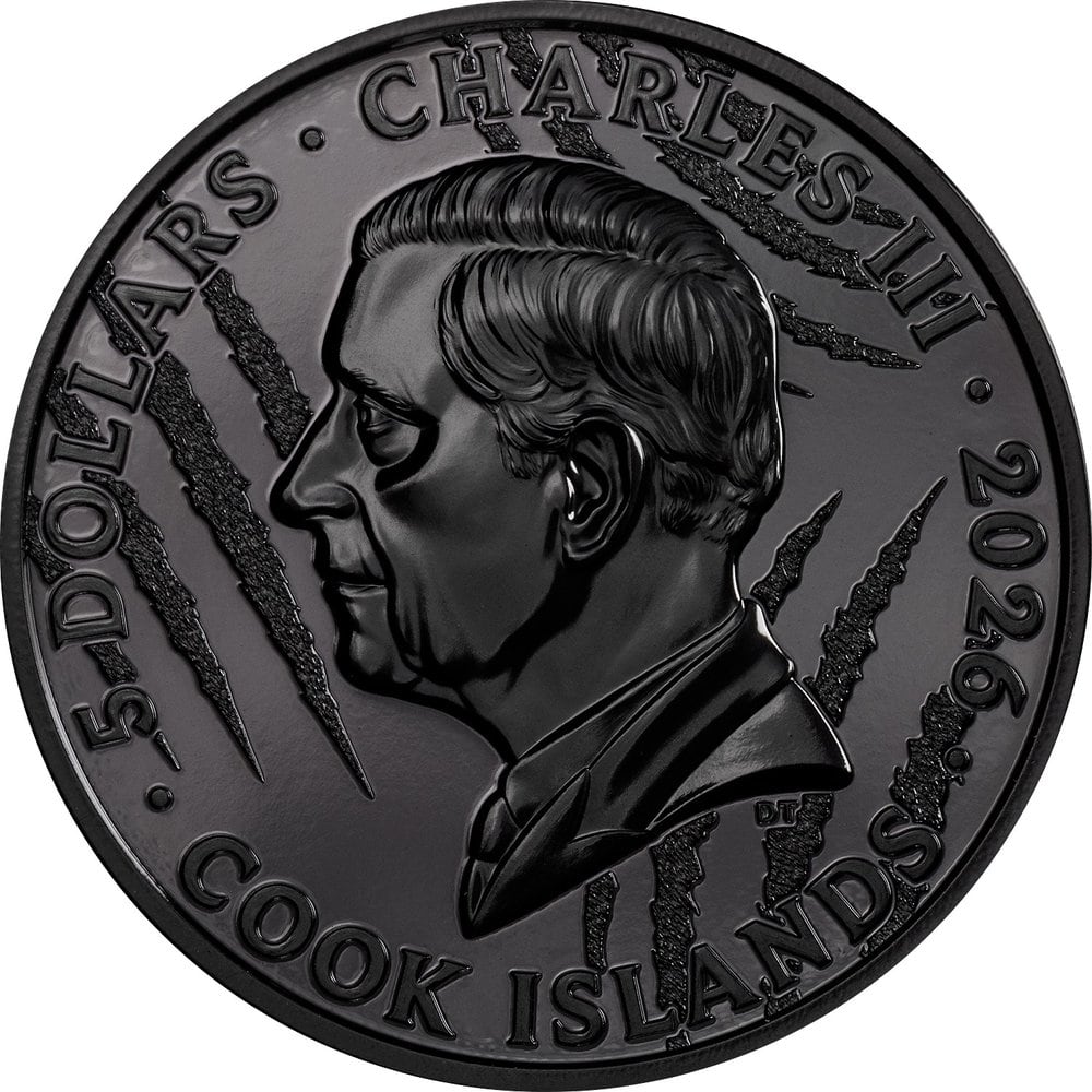 Cook Islands - Black and White – Lion