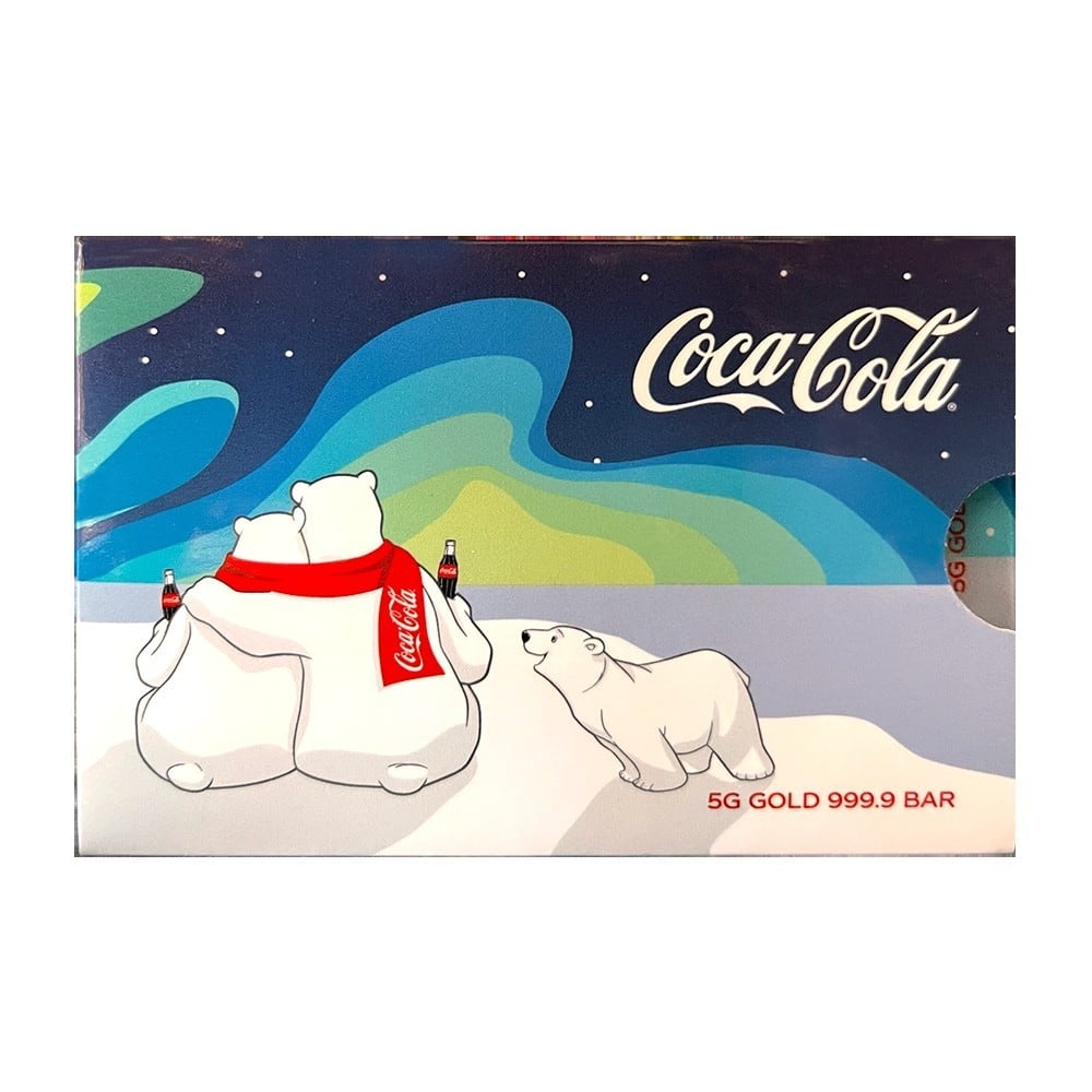 PAMP - Coca-Cola Polar Bears 3 - Gold Bar 5 g