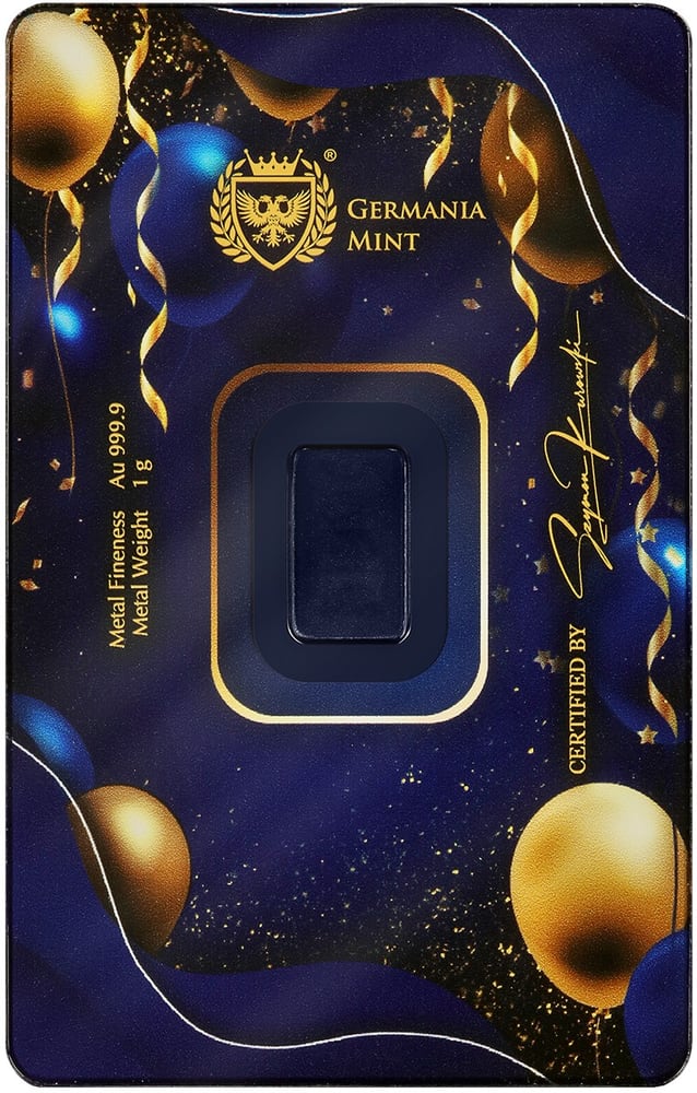 Germania Mint - Gold Bar - Happy Birthday