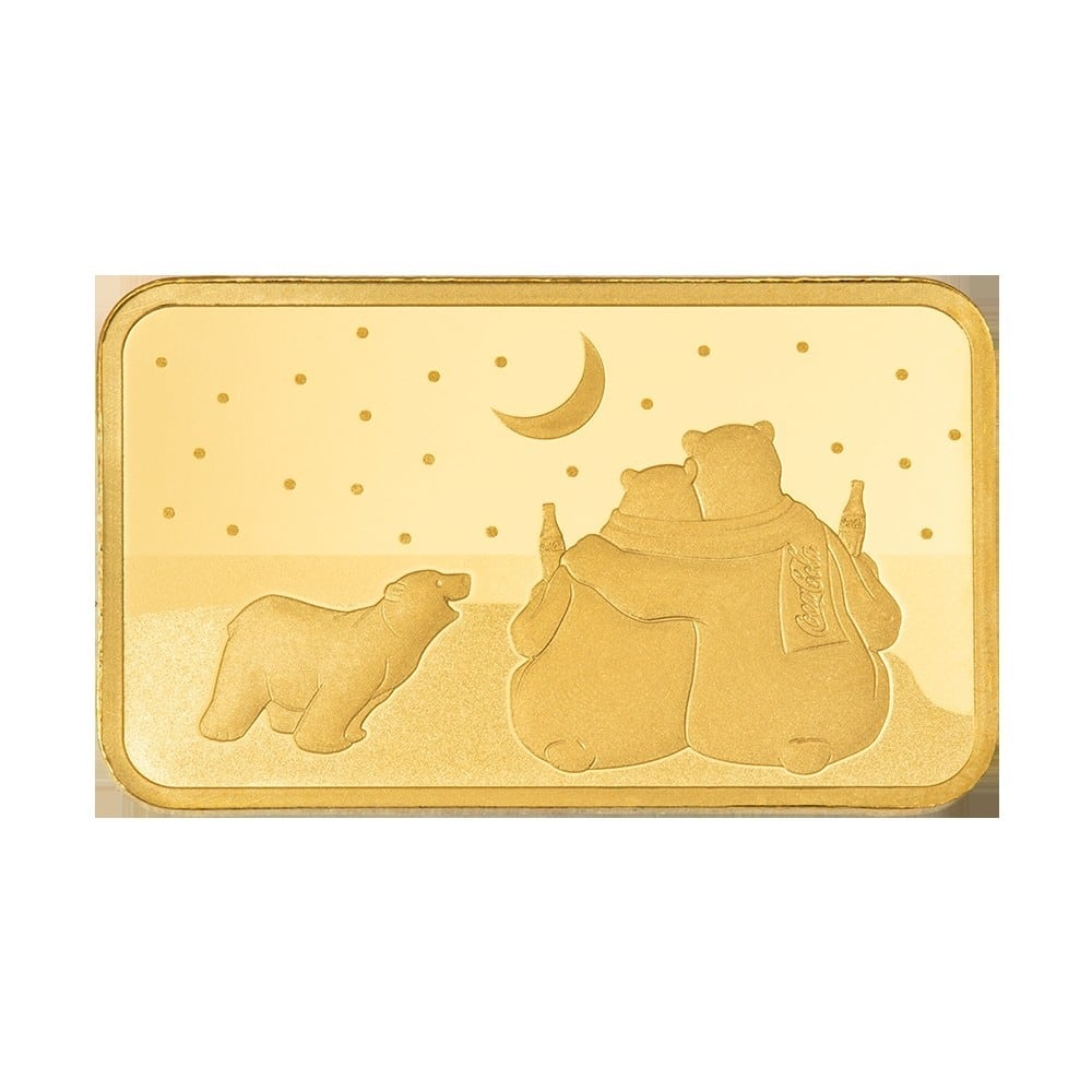 PAMP - Coca-Cola Polar Bears 3 - Gold Bar 5 g