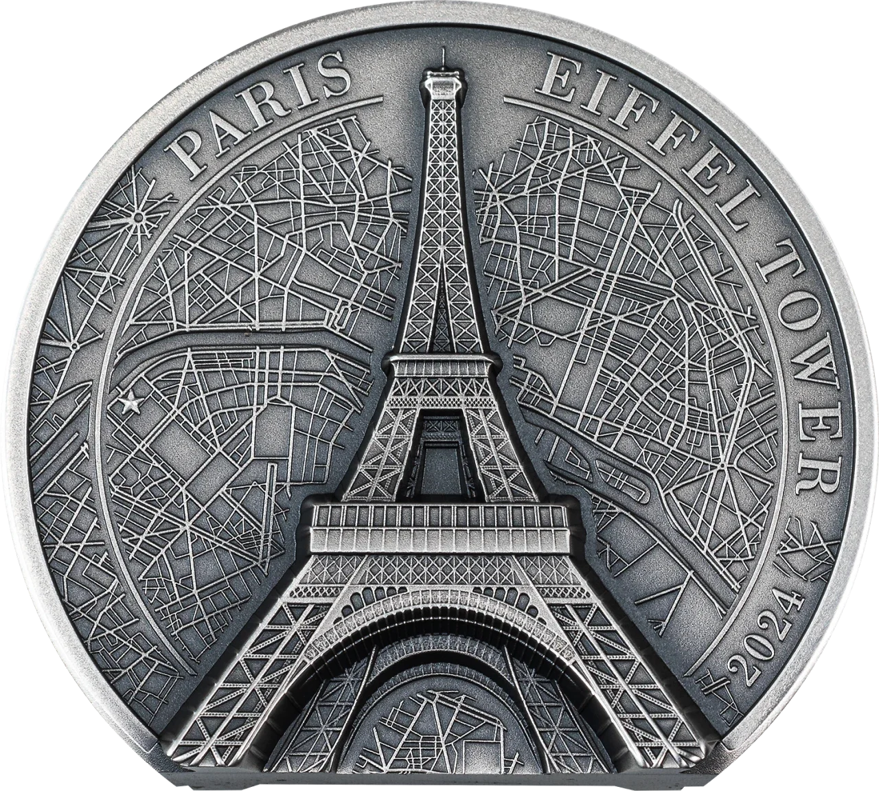 Cook Islands - Historical Monuments 2024 – Eiffel Tower - 5 oz