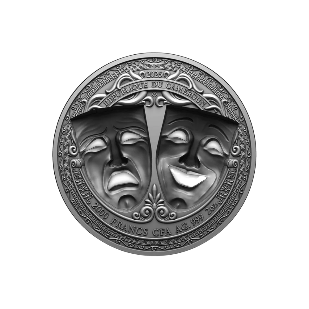 Cameroon - Comedy & Tragedy - 3D Holed Mask