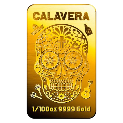 Calavera - 9999 Fine Gold Bar
