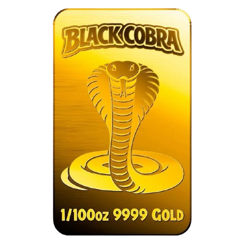 Black Cobra - 9999 Fine Gold Bar