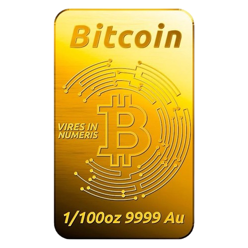 Bitcoin - 9999 Fine Gold Bar