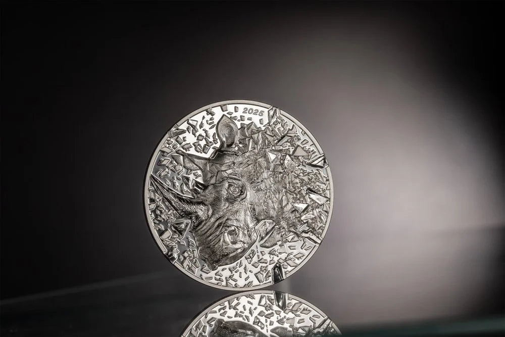 Cook Islands - Silver Burst 2025 – Rhinoceros - FINAL EDITION - 3 oz