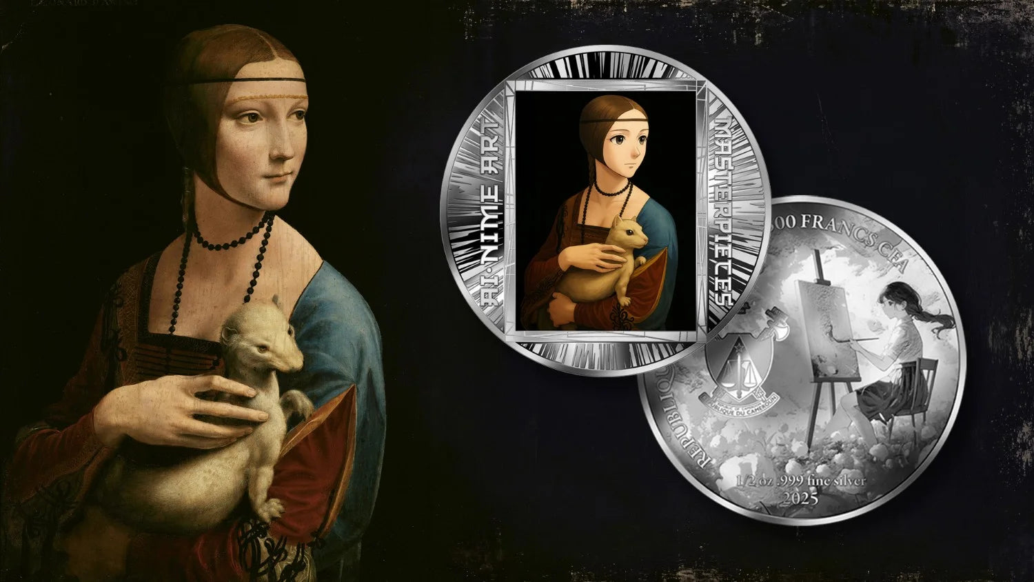 Cameroon - Lady with an Ermine – AI•NIME Art series