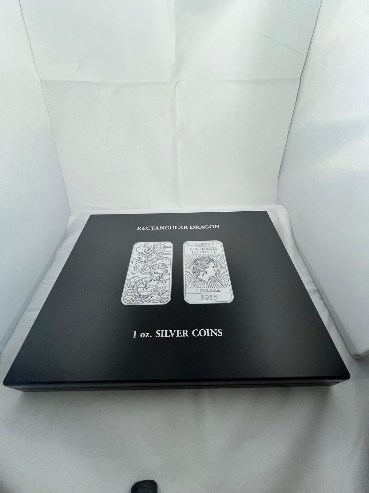 Silver bars Rectangular Dragons 8 x 1 oz