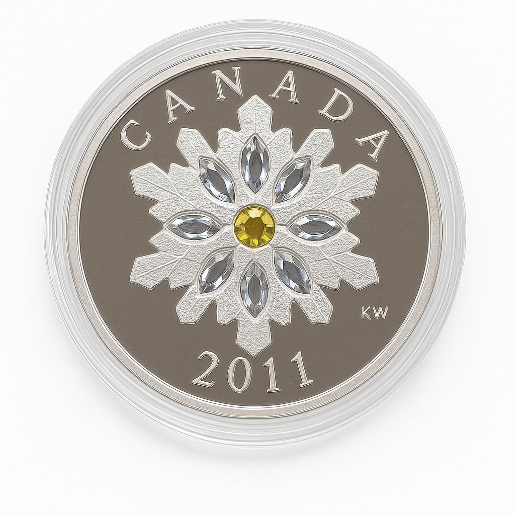 Snowflake - Swarovski Emerald Crystal 1 oz