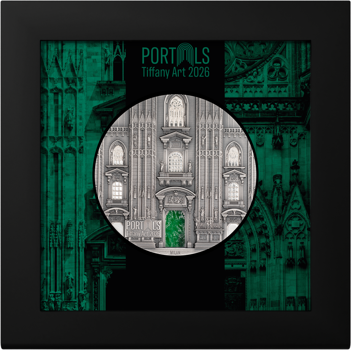 Cook Islands - TIFFANY ART PORTALS MILAN &amp; PRAGUE 2026 - 3 oz