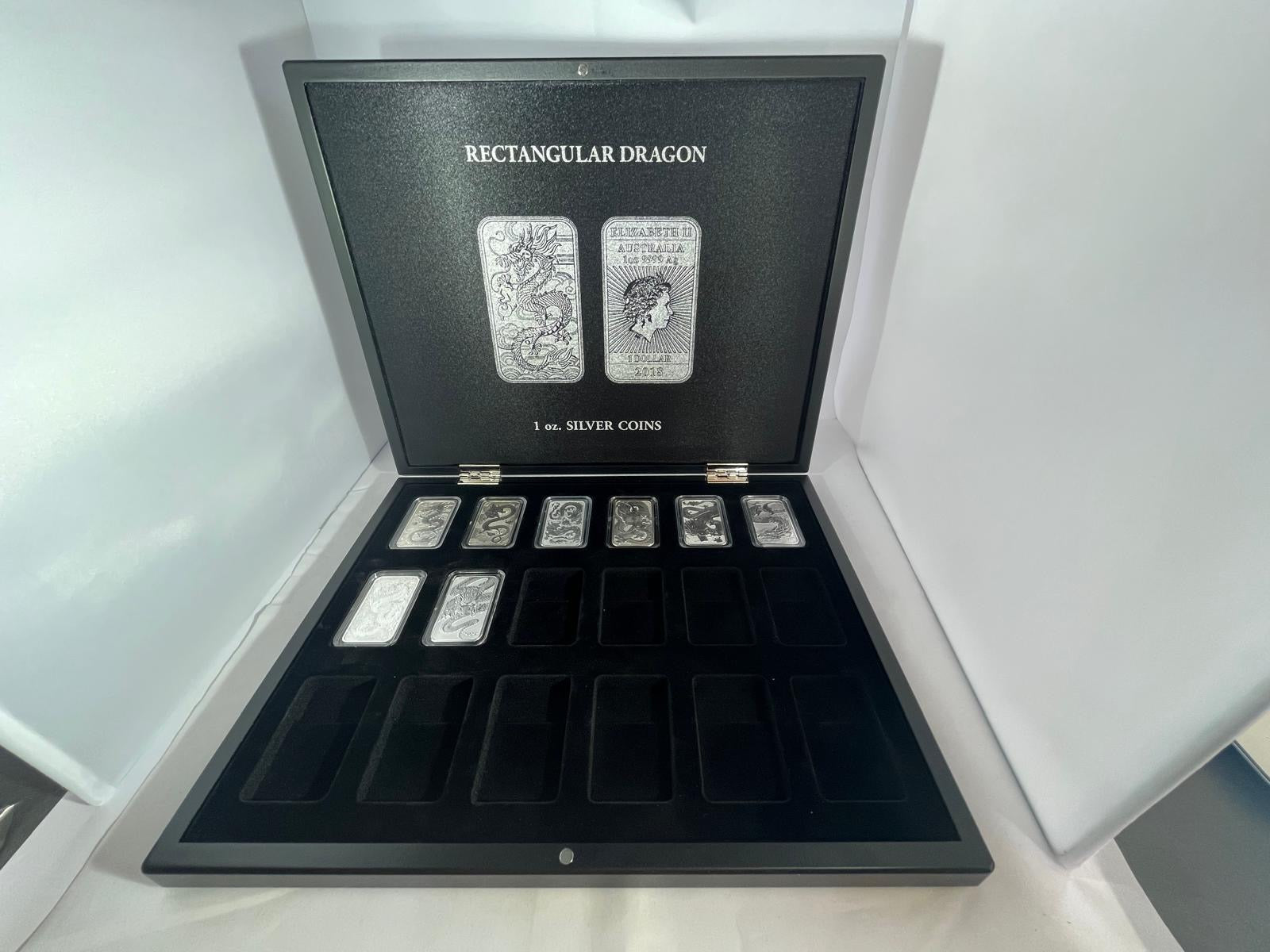Silver bars Rectangular Dragons 8 x 1 oz