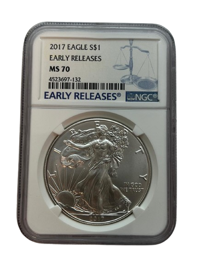 American - 2017 - Silver Eagle NGC MS 70 Early releases - 1 oz