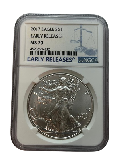 American - 2017 - Silver Eagle NGC MS 70 Early releases - 1 oz