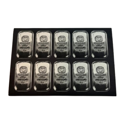 20 x 1 oz - Germania Mint 999 Feinsilber Poured Bar