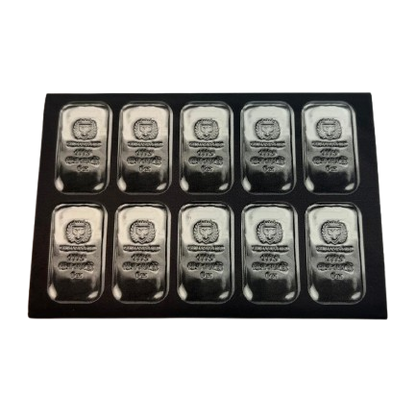 20 x 1 oz - Germania Mint 999 Fine Silver Poured Bullion Bar