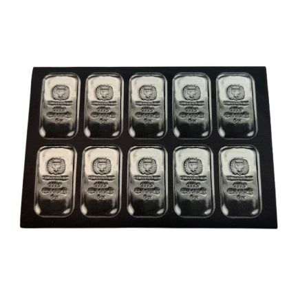 20 x 1 oz - Germania Mint 999 Fine Silver Poured Bullion Bar