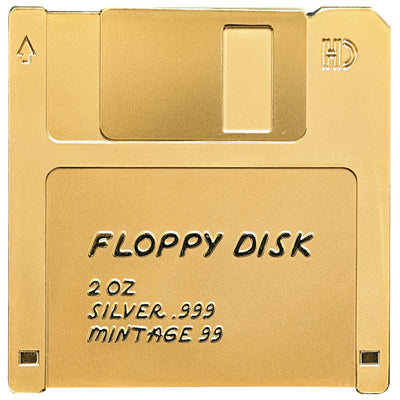 Niue – Floppy Disk Gilded - TechStalgic