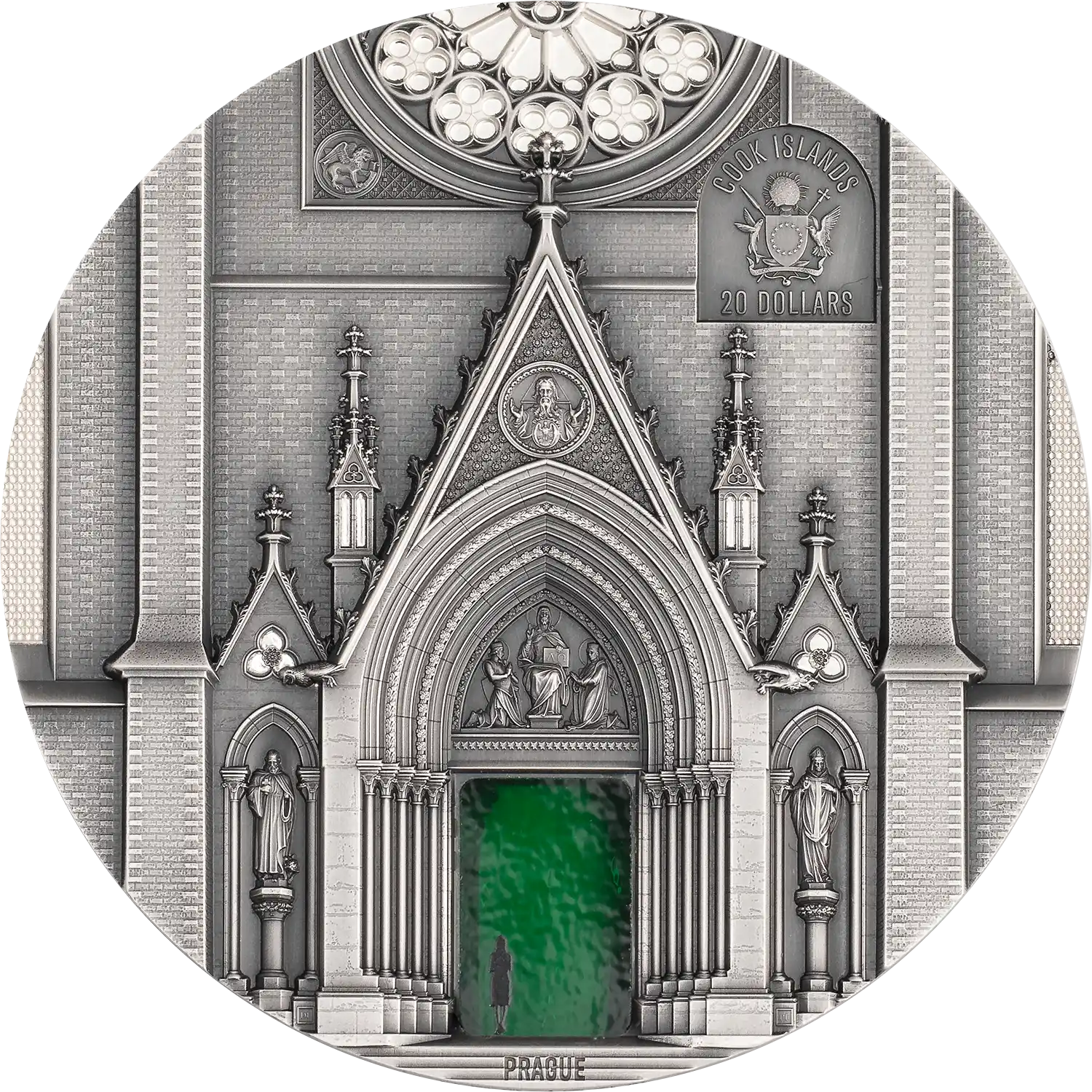 Cook Islands - TIFFANY ART PORTALS MILAN &amp; PRAGUE 2026 - 3 oz