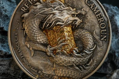 Cameroon - Monkey King Wukong Bi-Metal - 2 oz silver